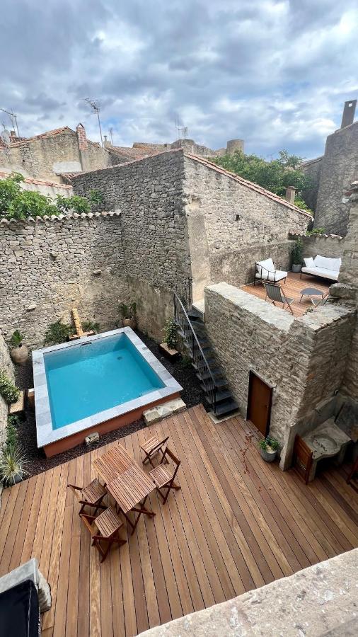 La Maison Du Puits Cesseras Bagian luar foto